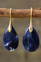 Natural Stone Teardrop Earrings